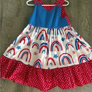 Eleanor Rose Colorful Rainbow Kids Dress